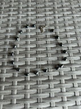 Vintage Kissaka Necklace with Dark Glossy Beads